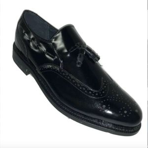 Executive Imperials Mens 12 Wingtip Black Shoes
